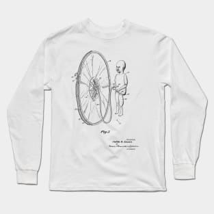 Educational Apparatus for Teaching Obstetrics and Midwifery Vintage Patent Hand Drawing Long Sleeve T-Shirt